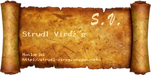 Strudl Virág névjegykártya